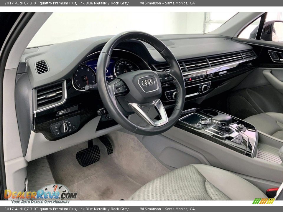 2017 Audi Q7 3.0T quattro Premium Plus Ink Blue Metallic / Rock Gray Photo #14