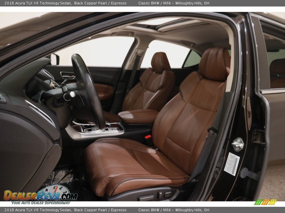 Front Seat of 2018 Acura TLX V6 Technology Sedan Photo #5