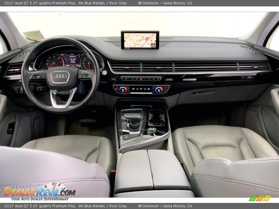 Rock Gray Interior - 2017 Audi Q7 3.0T quattro Premium Plus Photo #15