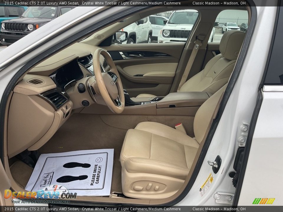 Light Cashmere/Medium Cashmere Interior - 2015 Cadillac CTS 2.0T Luxury AWD Sedan Photo #2