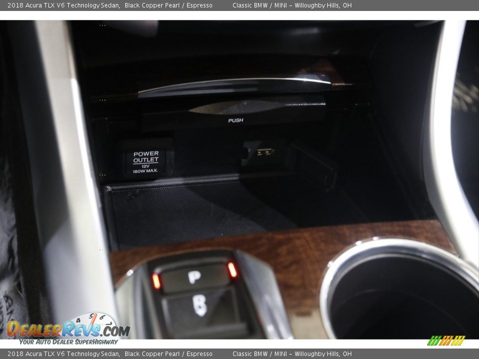 2018 Acura TLX V6 Technology Sedan Black Copper Pearl / Espresso Photo #16