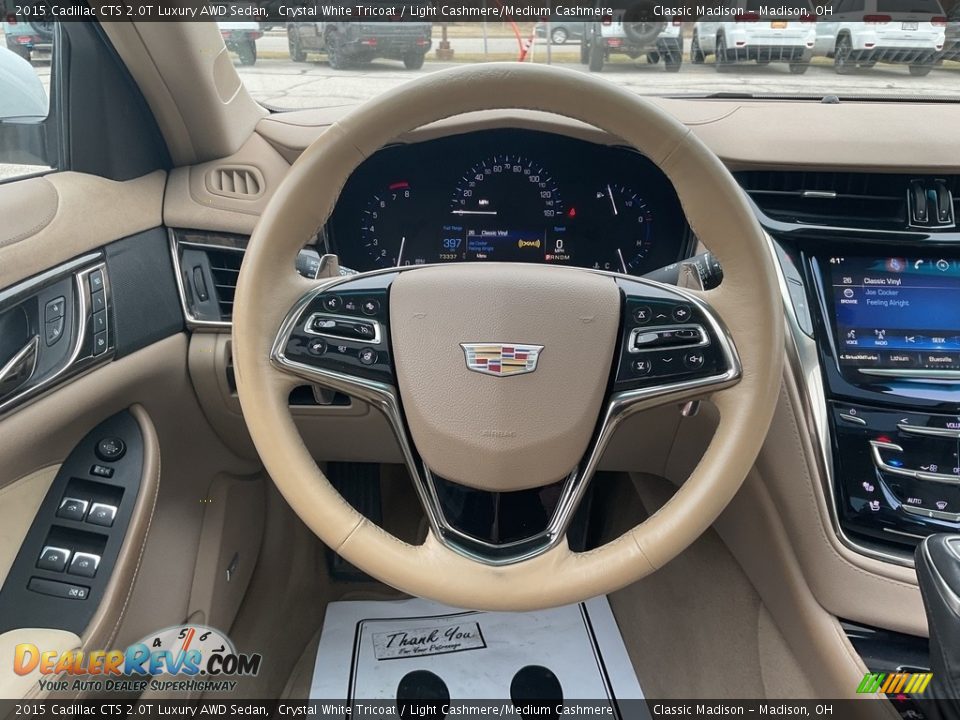 2015 Cadillac CTS 2.0T Luxury AWD Sedan Steering Wheel Photo #5