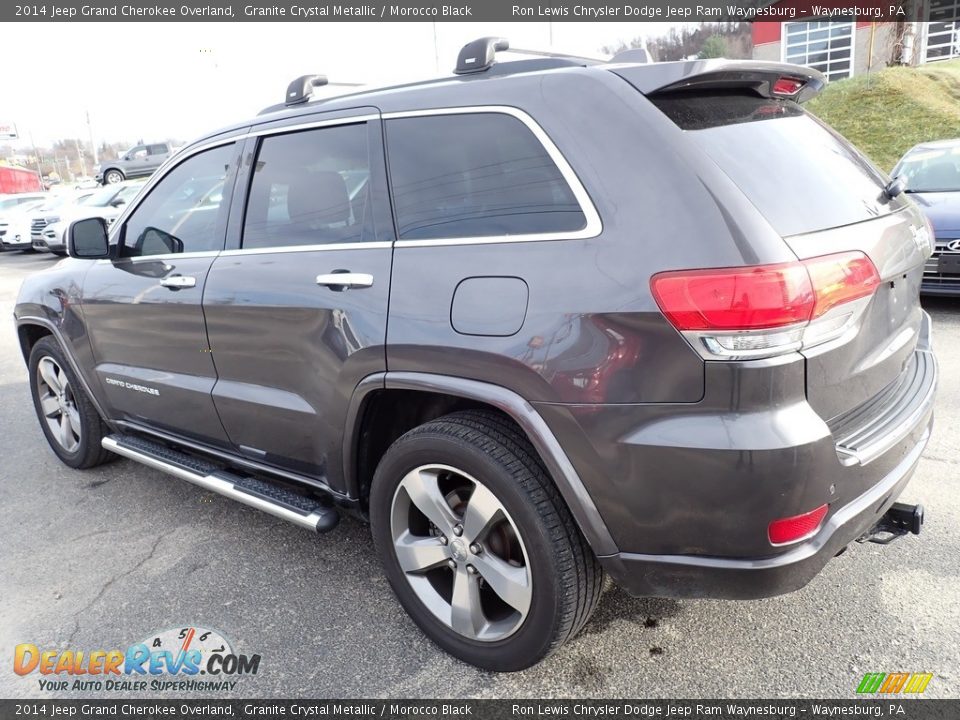 2014 Jeep Grand Cherokee Overland Granite Crystal Metallic / Morocco Black Photo #3