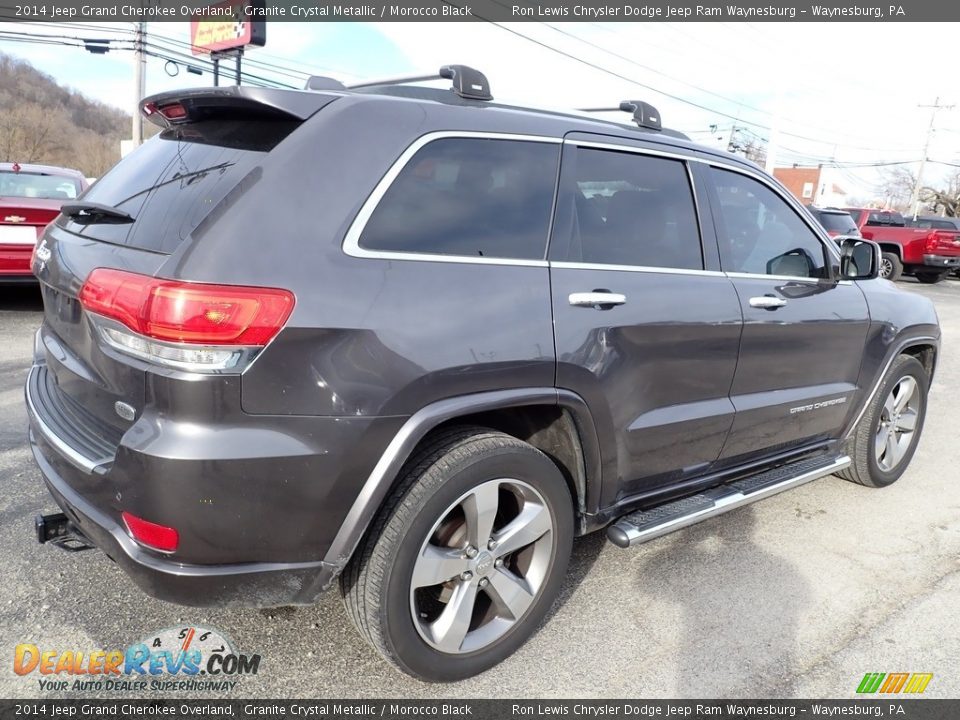 2014 Jeep Grand Cherokee Overland Granite Crystal Metallic / Morocco Black Photo #6