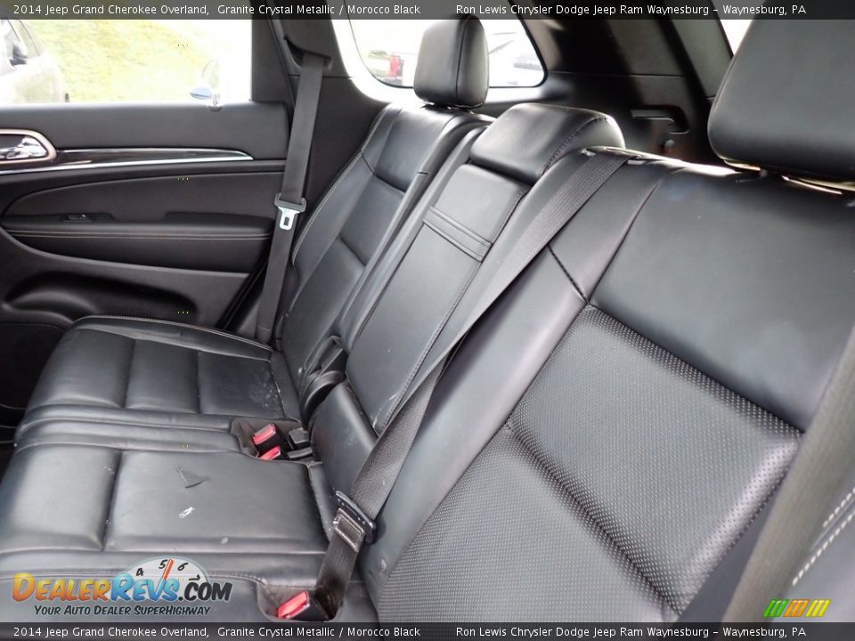 Rear Seat of 2014 Jeep Grand Cherokee Overland Photo #12