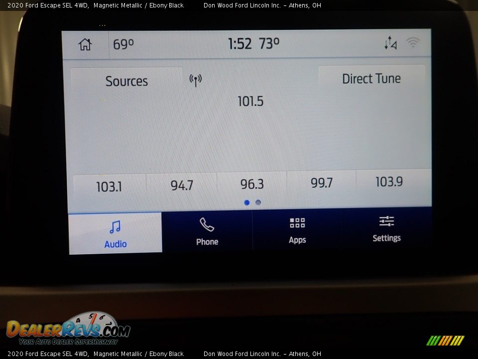 2020 Ford Escape SEL 4WD Magnetic Metallic / Ebony Black Photo #26