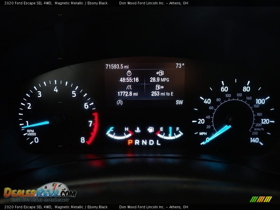 2020 Ford Escape SEL 4WD Magnetic Metallic / Ebony Black Photo #28