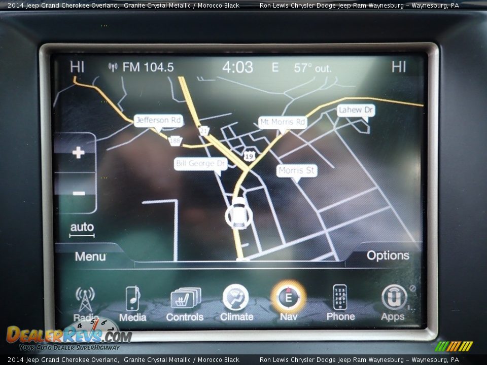 Navigation of 2014 Jeep Grand Cherokee Overland Photo #18