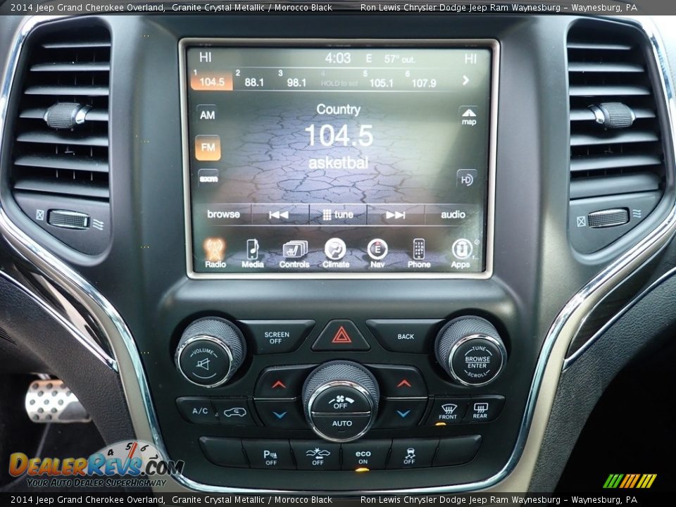 Controls of 2014 Jeep Grand Cherokee Overland Photo #19