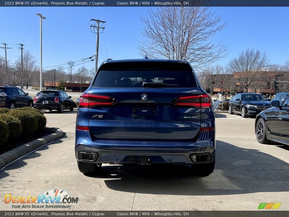 2023 BMW X5 xDrive40i Phytonic Blue Metallic / Cognac Photo #5