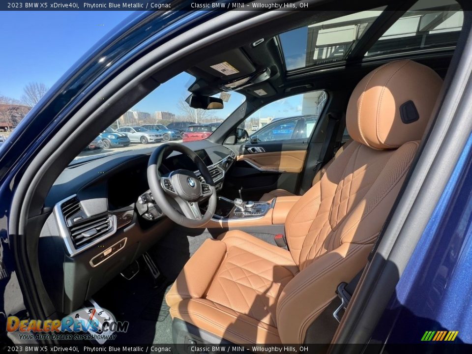 2023 BMW X5 xDrive40i Phytonic Blue Metallic / Cognac Photo #9