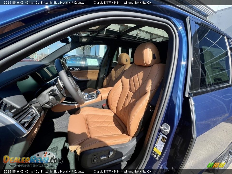 2023 BMW X5 xDrive40i Phytonic Blue Metallic / Cognac Photo #10