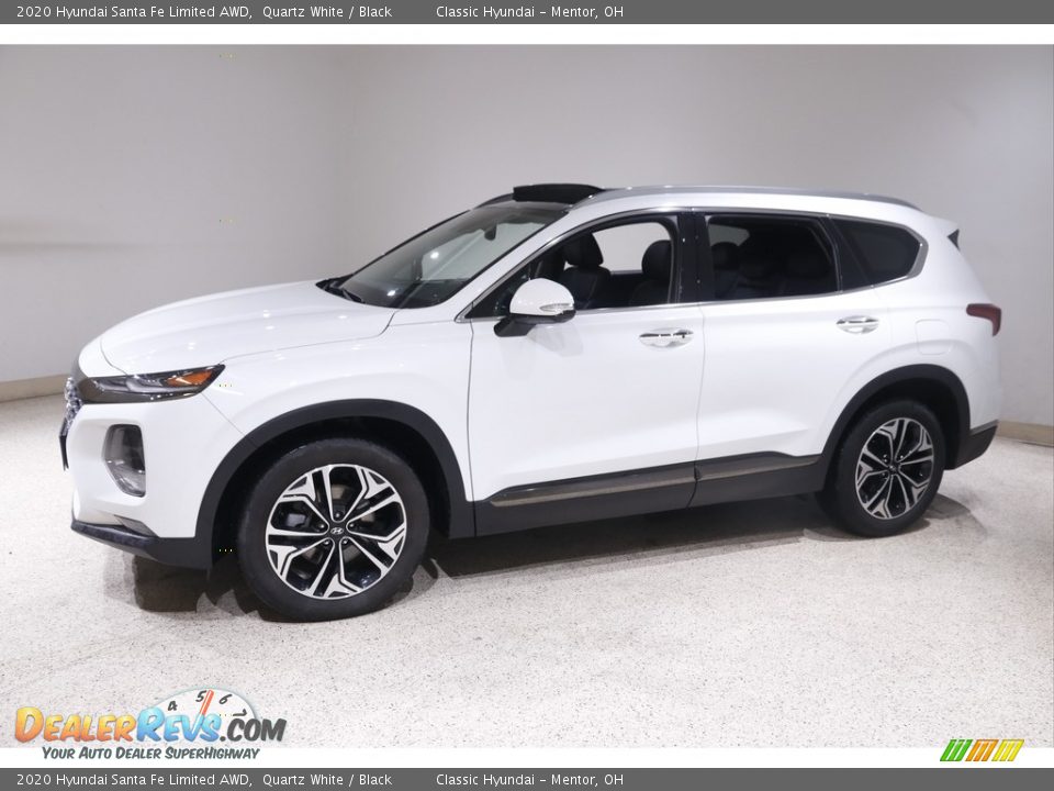 2020 Hyundai Santa Fe Limited AWD Quartz White / Black Photo #3