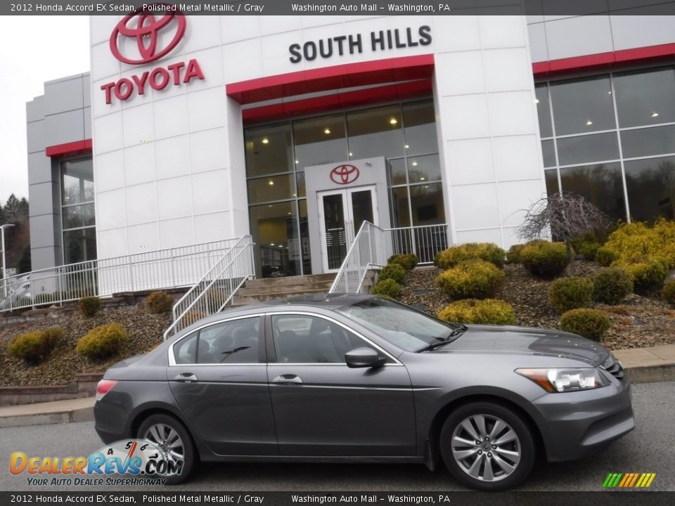 2012 Honda Accord EX Sedan Polished Metal Metallic / Gray Photo #2