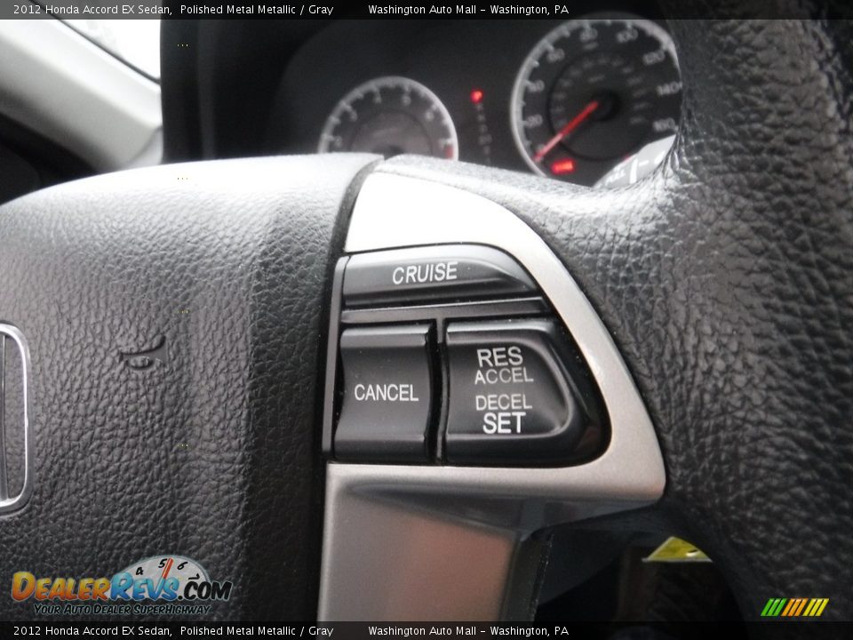 2012 Honda Accord EX Sedan Polished Metal Metallic / Gray Photo #6