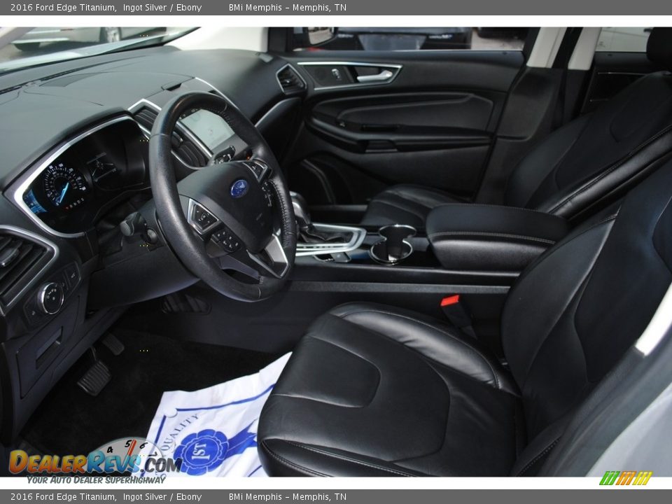 2016 Ford Edge Titanium Ingot Silver / Ebony Photo #11