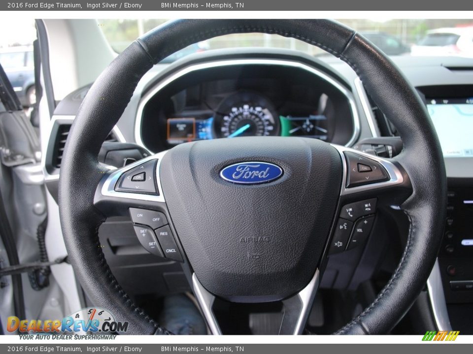 2016 Ford Edge Titanium Ingot Silver / Ebony Photo #12