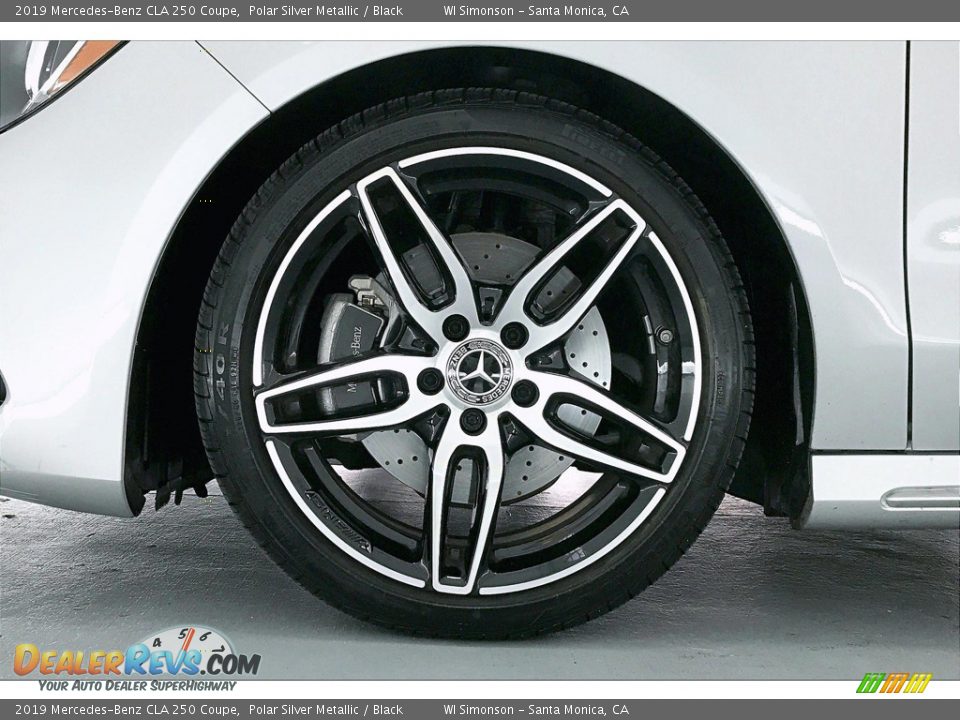2019 Mercedes-Benz CLA 250 Coupe Polar Silver Metallic / Black Photo #8