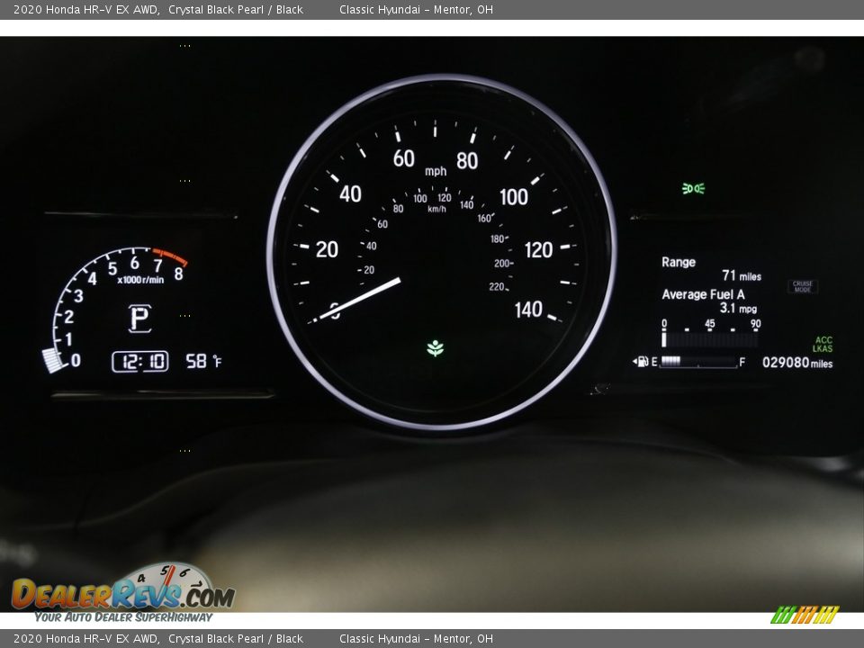 2020 Honda HR-V EX AWD Crystal Black Pearl / Black Photo #8