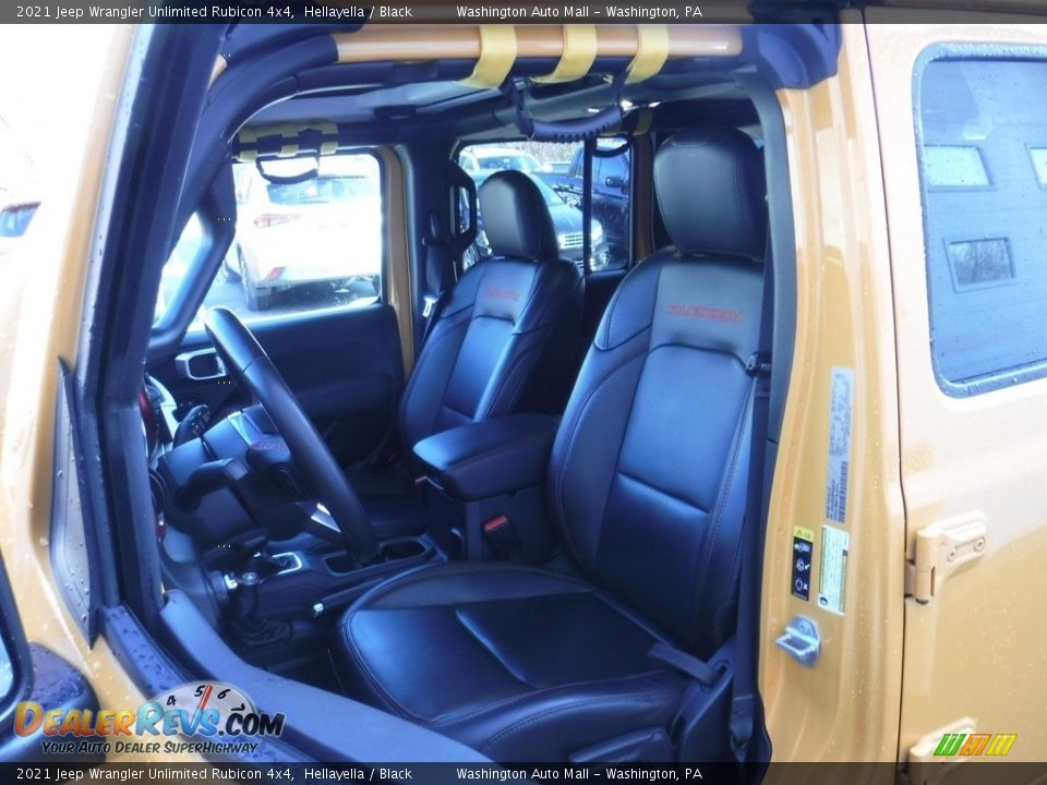 2021 Jeep Wrangler Unlimited Rubicon 4x4 Hellayella / Black Photo #21