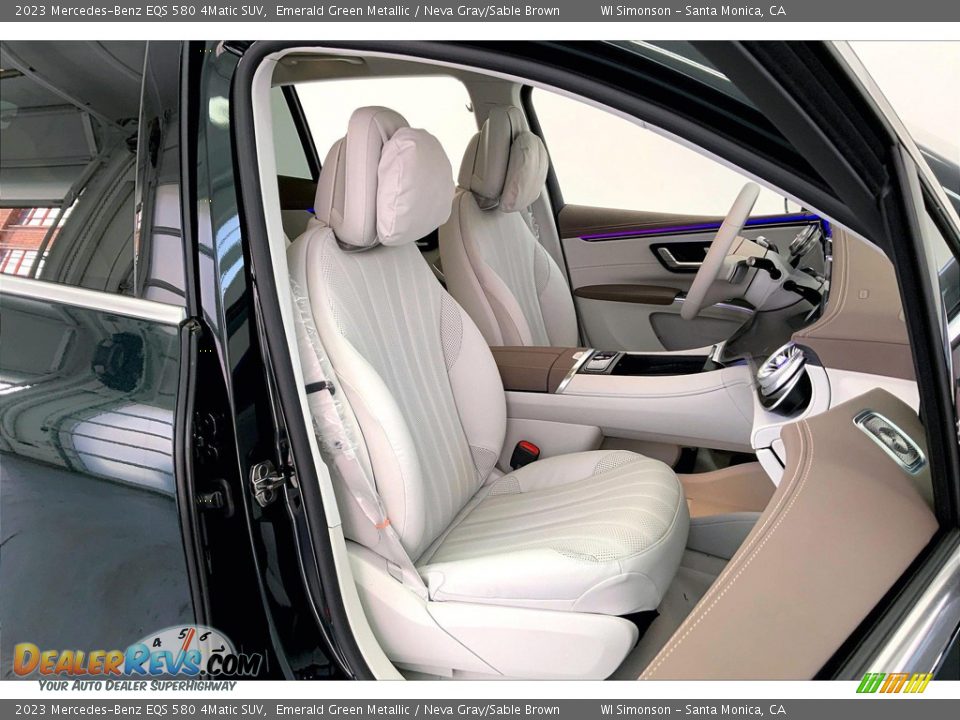 Neva Gray/Sable Brown Interior - 2023 Mercedes-Benz EQS 580 4Matic SUV Photo #5