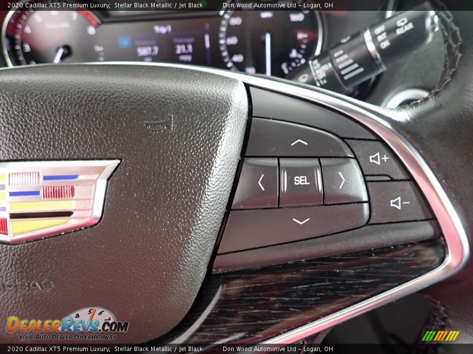2020 Cadillac XT5 Premium Luxury Stellar Black Metallic / Jet Black Photo #19