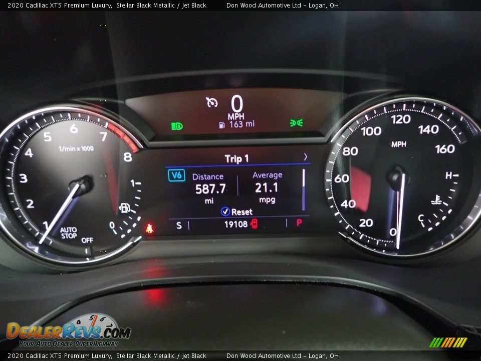 2020 Cadillac XT5 Premium Luxury Stellar Black Metallic / Jet Black Photo #20