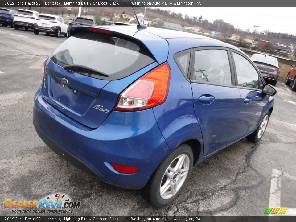 2019 Ford Fiesta SE Hatchback Lightning Blue / Charcoal Black Photo #7