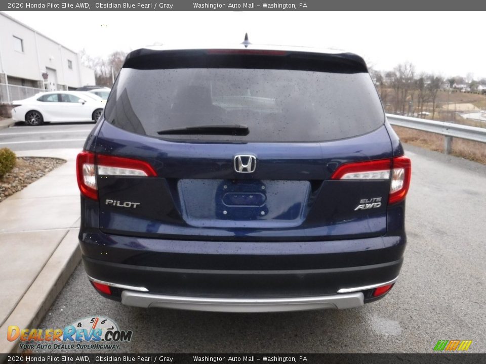 2020 Honda Pilot Elite AWD Obsidian Blue Pearl / Gray Photo #20