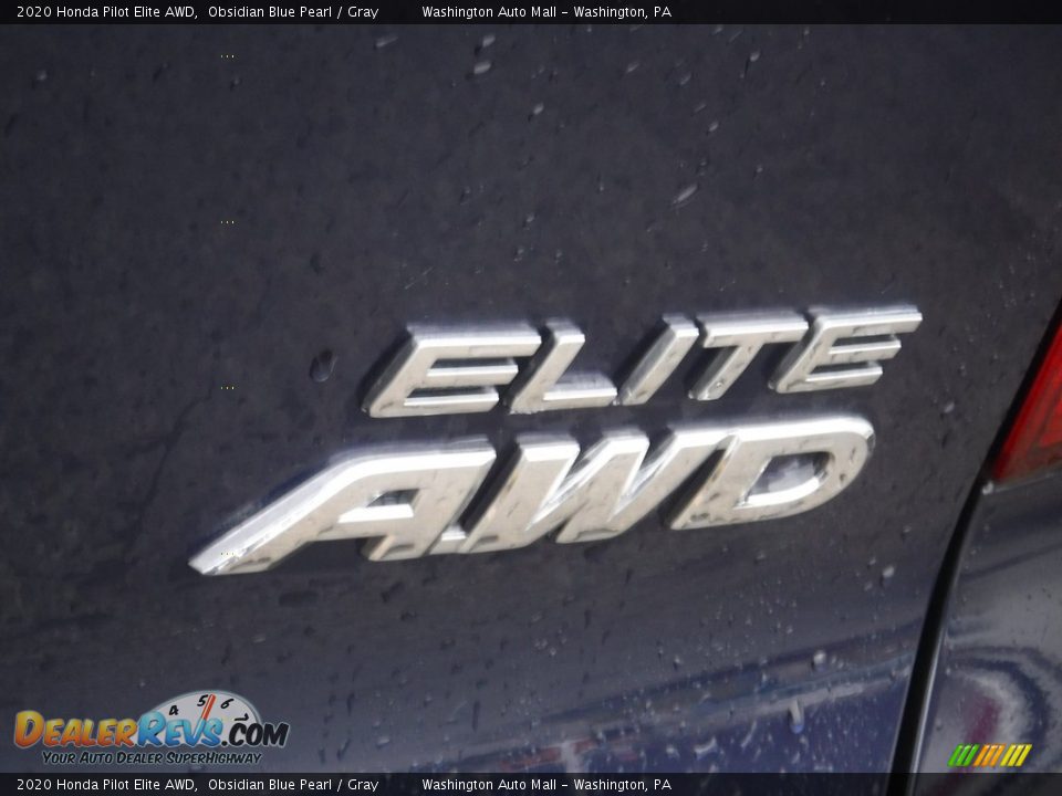 2020 Honda Pilot Elite AWD Obsidian Blue Pearl / Gray Photo #21