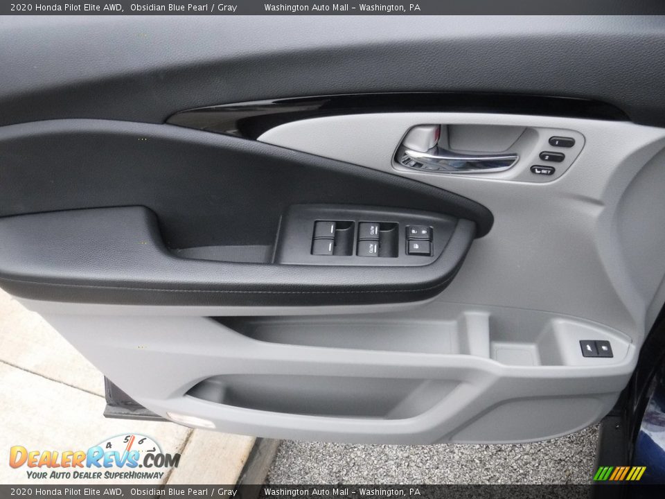 2020 Honda Pilot Elite AWD Obsidian Blue Pearl / Gray Photo #24