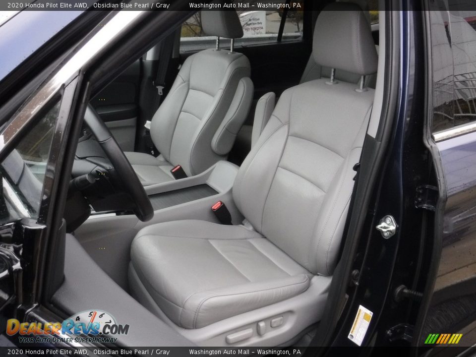 2020 Honda Pilot Elite AWD Obsidian Blue Pearl / Gray Photo #27