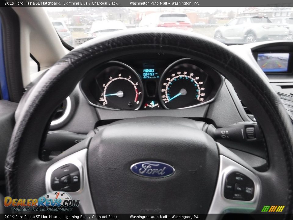 2019 Ford Fiesta SE Hatchback Lightning Blue / Charcoal Black Photo #17