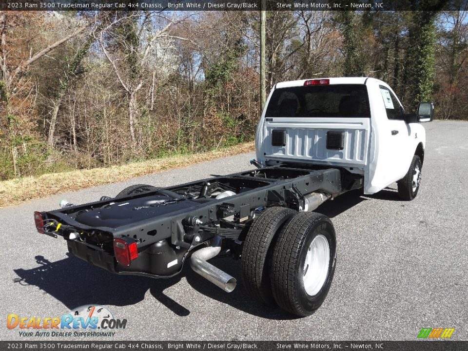 2023 Ram 3500 Tradesman Regular Cab 4x4 Chassis Bright White / Diesel Gray/Black Photo #7