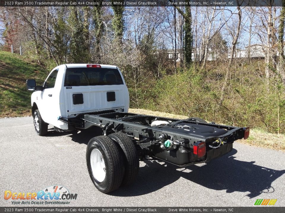 2023 Ram 3500 Tradesman Regular Cab 4x4 Chassis Bright White / Diesel Gray/Black Photo #9