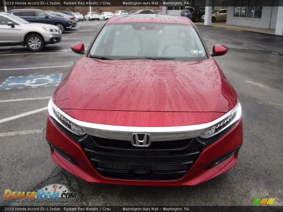 2019 Honda Accord EX-L Sedan Radiant Red Metallic / Gray Photo #5