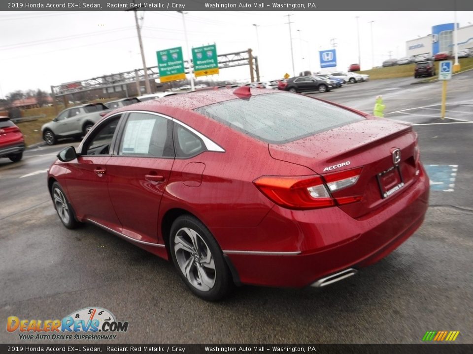 2019 Honda Accord EX-L Sedan Radiant Red Metallic / Gray Photo #8