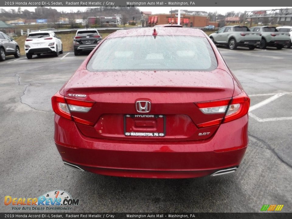 2019 Honda Accord EX-L Sedan Radiant Red Metallic / Gray Photo #9