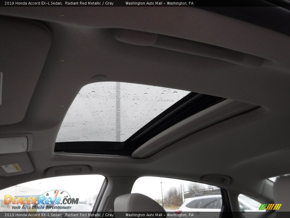 2019 Honda Accord EX-L Sedan Radiant Red Metallic / Gray Photo #13