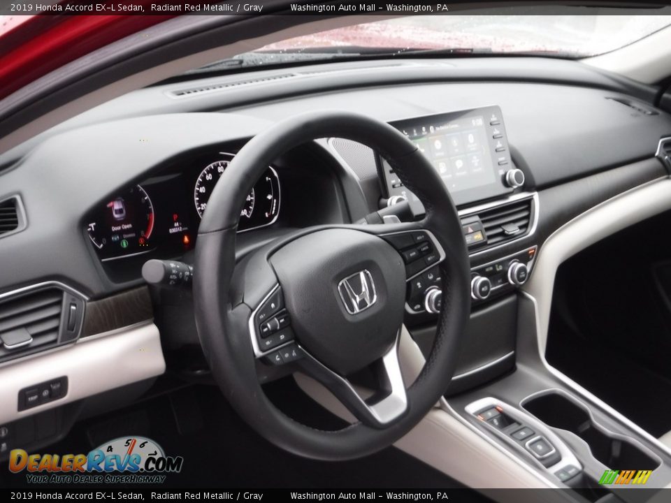 2019 Honda Accord EX-L Sedan Radiant Red Metallic / Gray Photo #14
