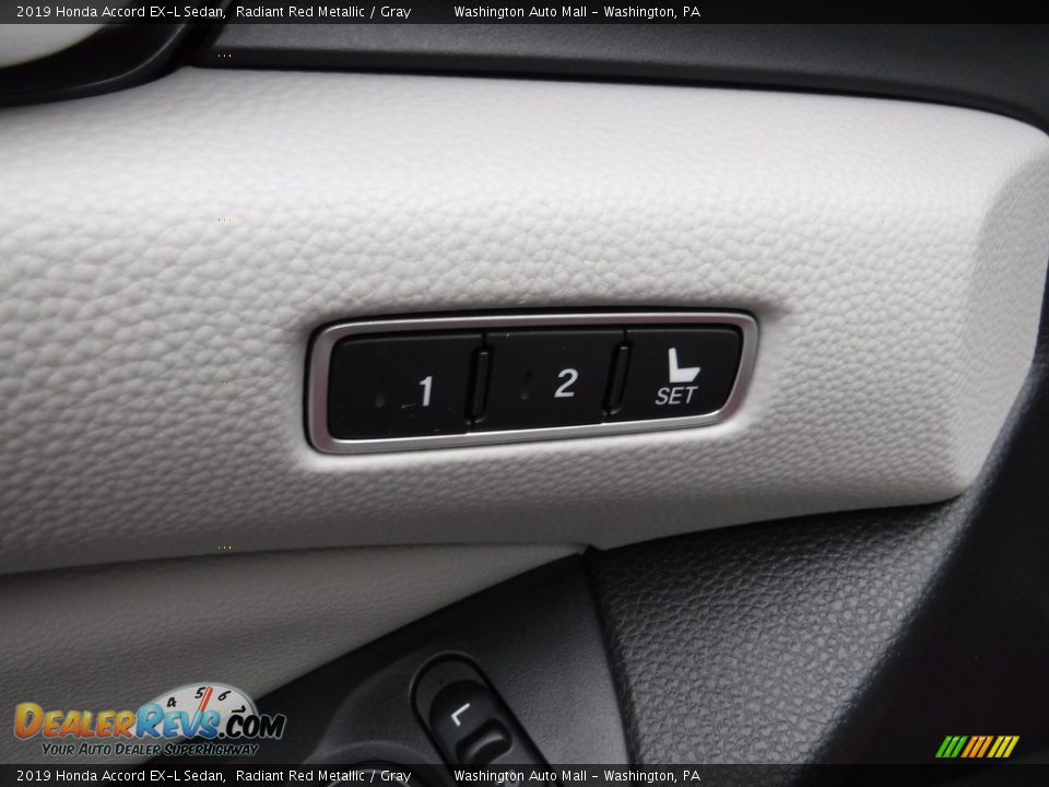 2019 Honda Accord EX-L Sedan Radiant Red Metallic / Gray Photo #16