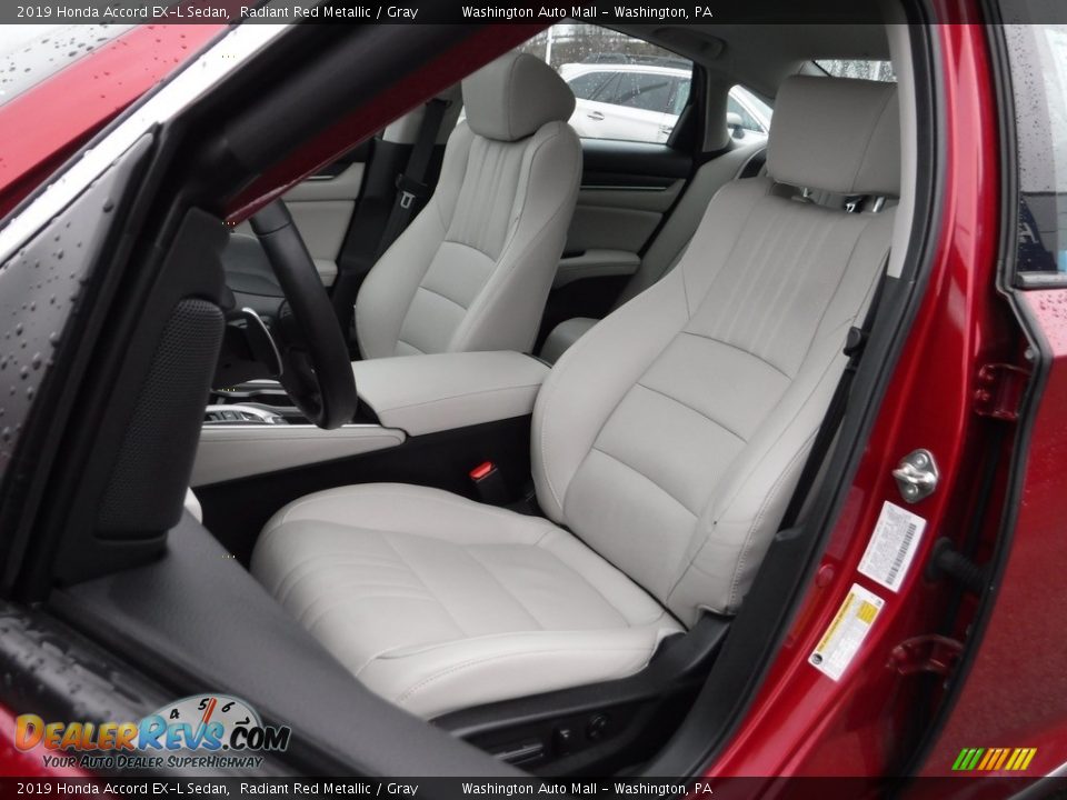 2019 Honda Accord EX-L Sedan Radiant Red Metallic / Gray Photo #17