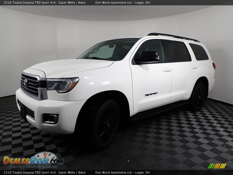 2018 Toyota Sequoia TRD Sport 4x4 Super White / Black Photo #7