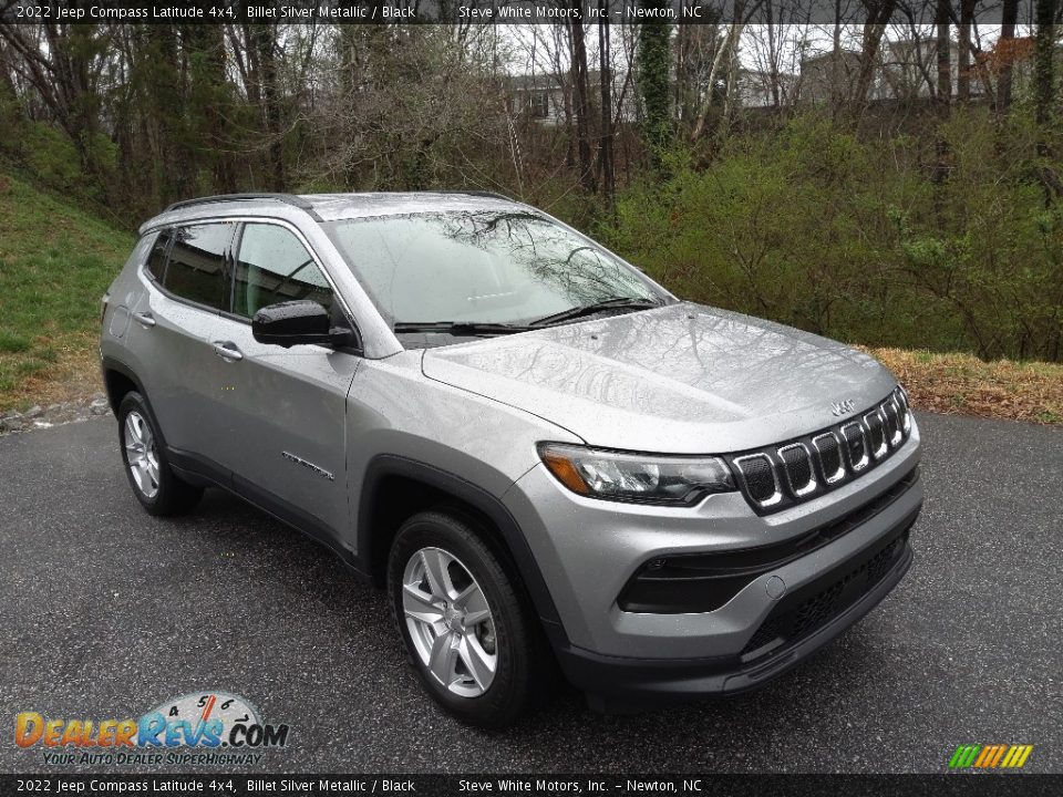 2022 Jeep Compass Latitude 4x4 Billet Silver Metallic / Black Photo #4