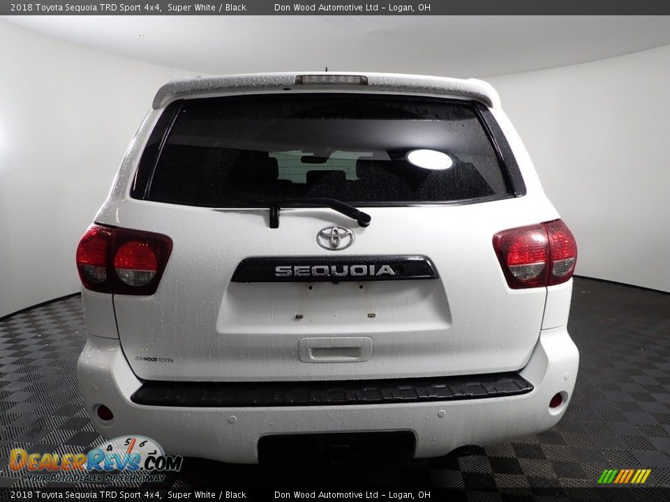 2018 Toyota Sequoia TRD Sport 4x4 Super White / Black Photo #9