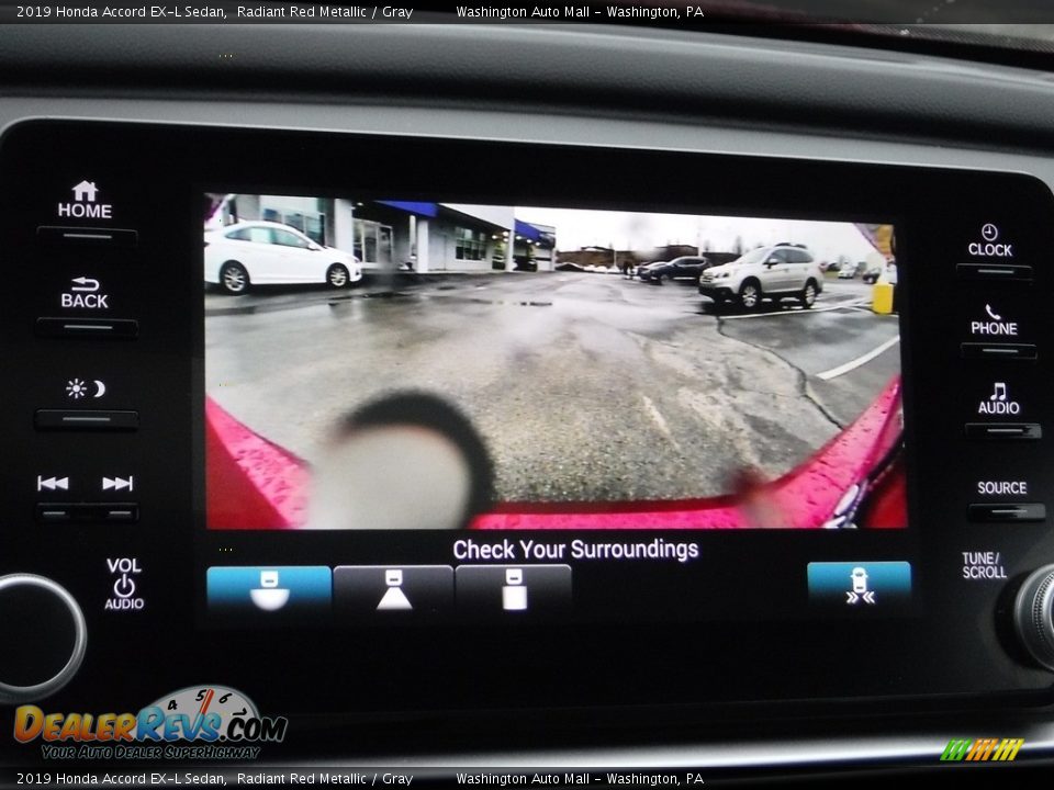2019 Honda Accord EX-L Sedan Radiant Red Metallic / Gray Photo #25