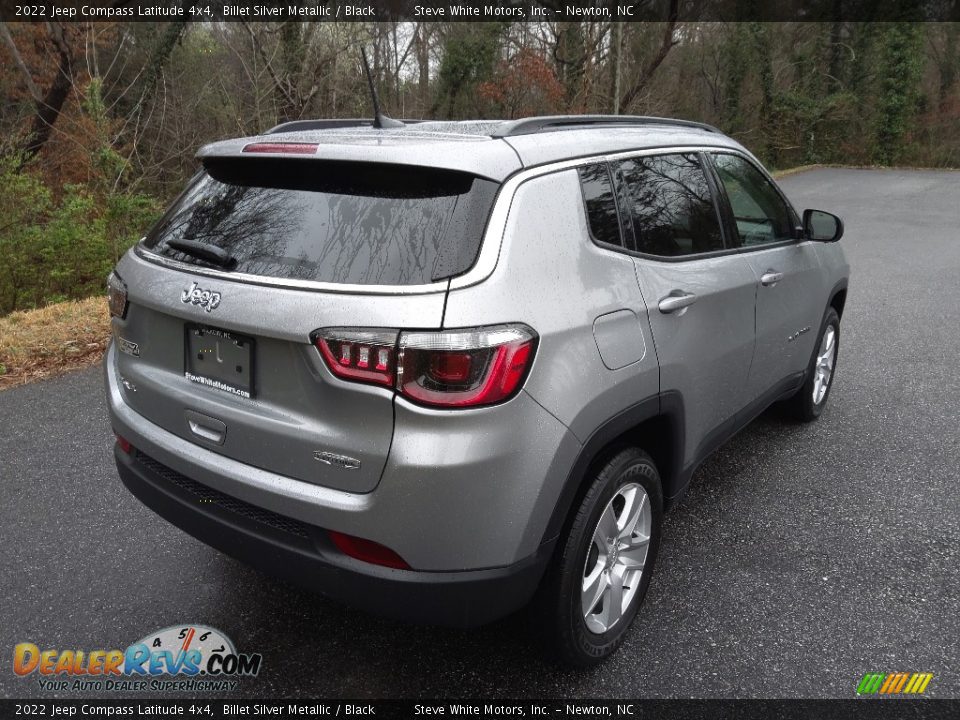 2022 Jeep Compass Latitude 4x4 Billet Silver Metallic / Black Photo #6