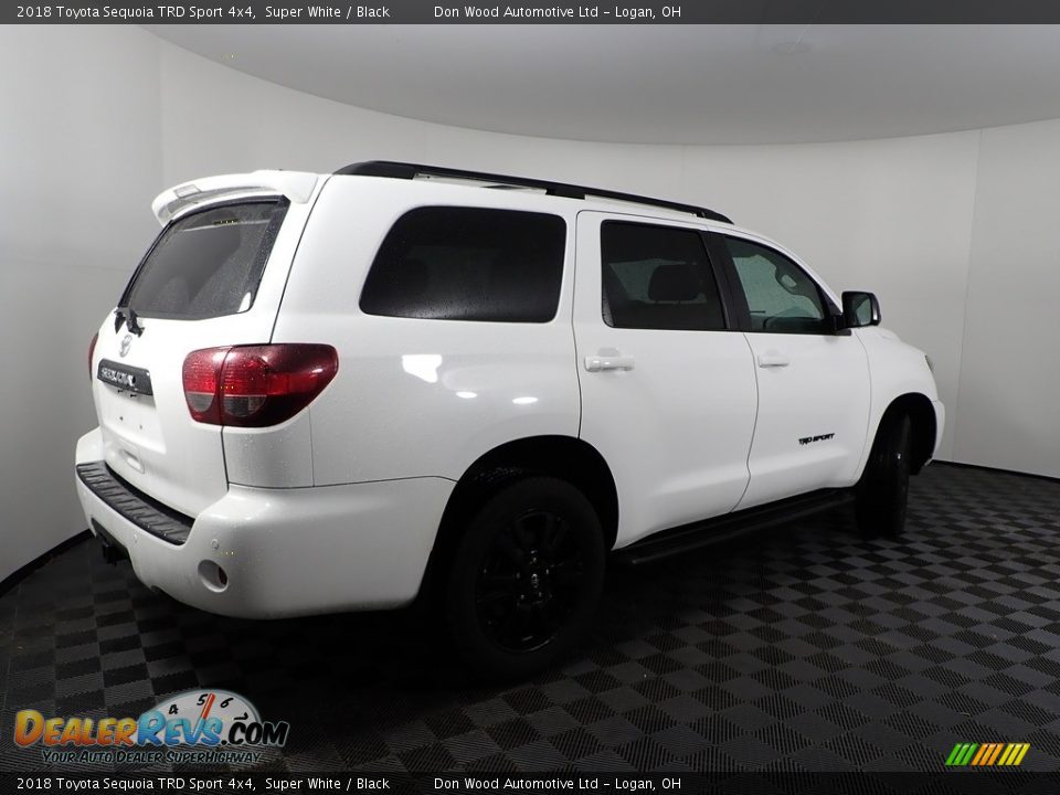 2018 Toyota Sequoia TRD Sport 4x4 Super White / Black Photo #12
