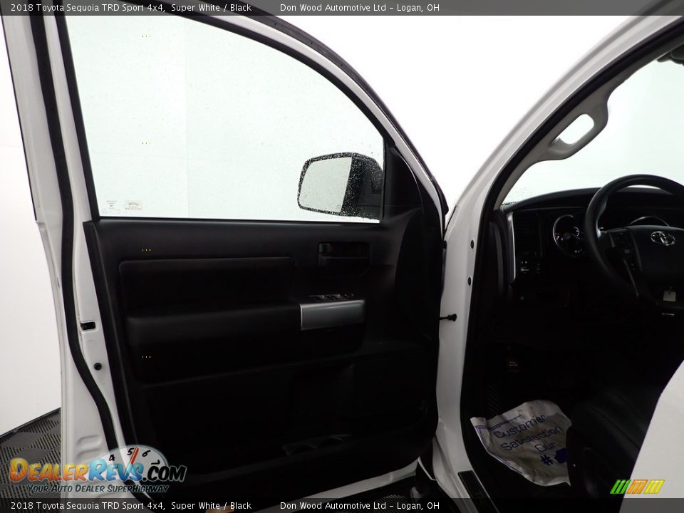 2018 Toyota Sequoia TRD Sport 4x4 Super White / Black Photo #13