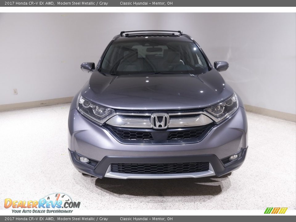 2017 Honda CR-V EX AWD Modern Steel Metallic / Gray Photo #2